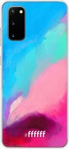 Samsung Galaxy S20 Hoesje Transparant TPU Case - Abstract Hues #ffffff