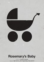 Film Pictogram Poster - Rosemary's Baby - Wandposter 60 x 40 cm