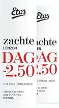 Etos Zachte Daglenzen -2,50 - 30 stuks (2 x 15)
