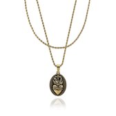 Croyez Jewelry | Sacred Heart Gold Layerup | Rope / 55cm / 55cm