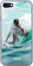 6F hoesje - geschikt voor iPhone 8 - Transparant TPU Case - Boy Surfing #ffffff