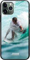 iPhone 11 Pro Hoesje TPU Case - Boy Surfing #ffffff