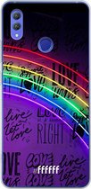 Honor Note 10 Hoesje Transparant TPU Case - Love is Love #ffffff