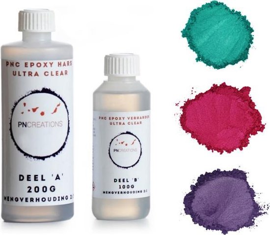 Pigments Couleur Pour Résine - 30 Flacons 5ml, Poudre à Base D'Eau, DIY Créatif