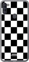 Samsung Galaxy A11 Hoesje Transparant TPU Case - Checkered Chique #ffffff