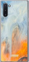 Samsung Galaxy Note 10 Hoesje Transparant TPU Case - Fire Against Water #ffffff