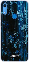 Huawei Y6 (2019) Hoesje Transparant TPU Case - Bubbling Blues #ffffff