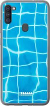 Samsung Galaxy A11 Hoesje Transparant TPU Case - Blue Pool #ffffff