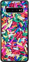 Samsung Galaxy S10 Hoesje TPU Case - Sprinkles #ffffff