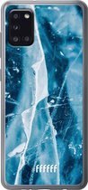 Samsung Galaxy A31 Hoesje Transparant TPU Case - Cracked Ice #ffffff