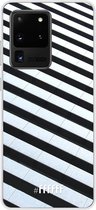 Samsung Galaxy S20 Ultra Hoesje Transparant TPU Case - Mono Tiles #ffffff