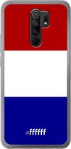 Xiaomi Redmi 9 Hoesje Transparant TPU Case - Nederlandse vlag #ffffff
