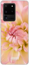 Samsung Galaxy S20 Ultra Hoesje Transparant TPU Case - Pink Petals #ffffff