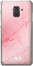 Samsung Galaxy A8 (2018) Hoesje Transparant TPU Case - Coral Marble #ffffff