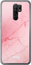 Xiaomi Redmi 9 Hoesje Transparant TPU Case - Coral Marble #ffffff