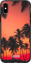iPhone X Hoesje TPU Case - Coconut Nightfall #ffffff
