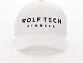 Wolftech Gymwear Curved Snapback Cap - Wit - Unisex