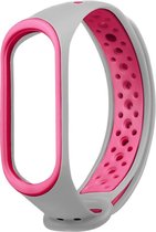Sportband voor Mi Band 3 en 4 - Kleurrijke Siliconen Band voor Mi Band 3 en 4 - Roze