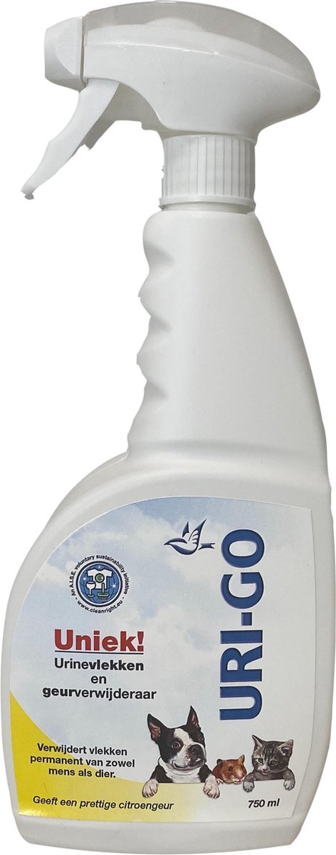 Uri-Go Urinevlek en geur verwijderaar - dier sprayfles 750 ml - Almepro