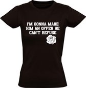 Godfather offer he can't refuse 2 Dames t-shirt | godfather | maffia | don corleone| mario puzo | Zwart