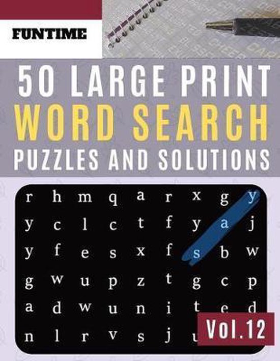 Word Find Puzzle Books for Adults 50 Large Print Word Search Puzzles