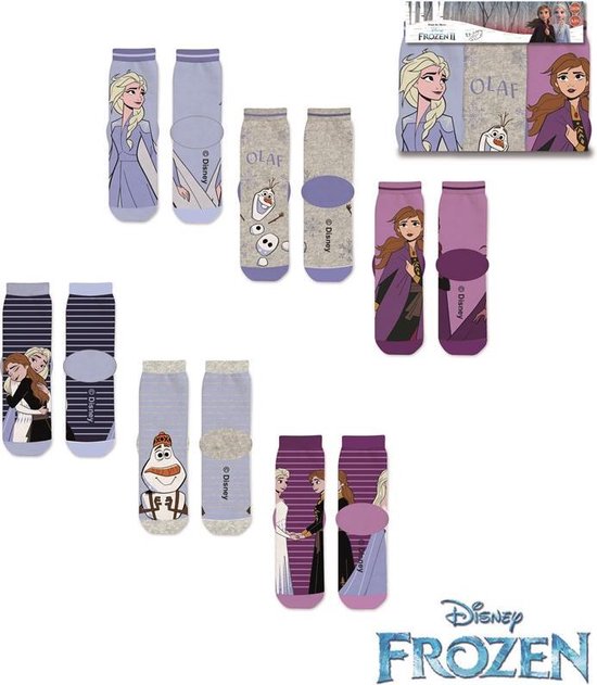 6 paar sokken  Disney Frozen maat 31-34 - Disney Frozen