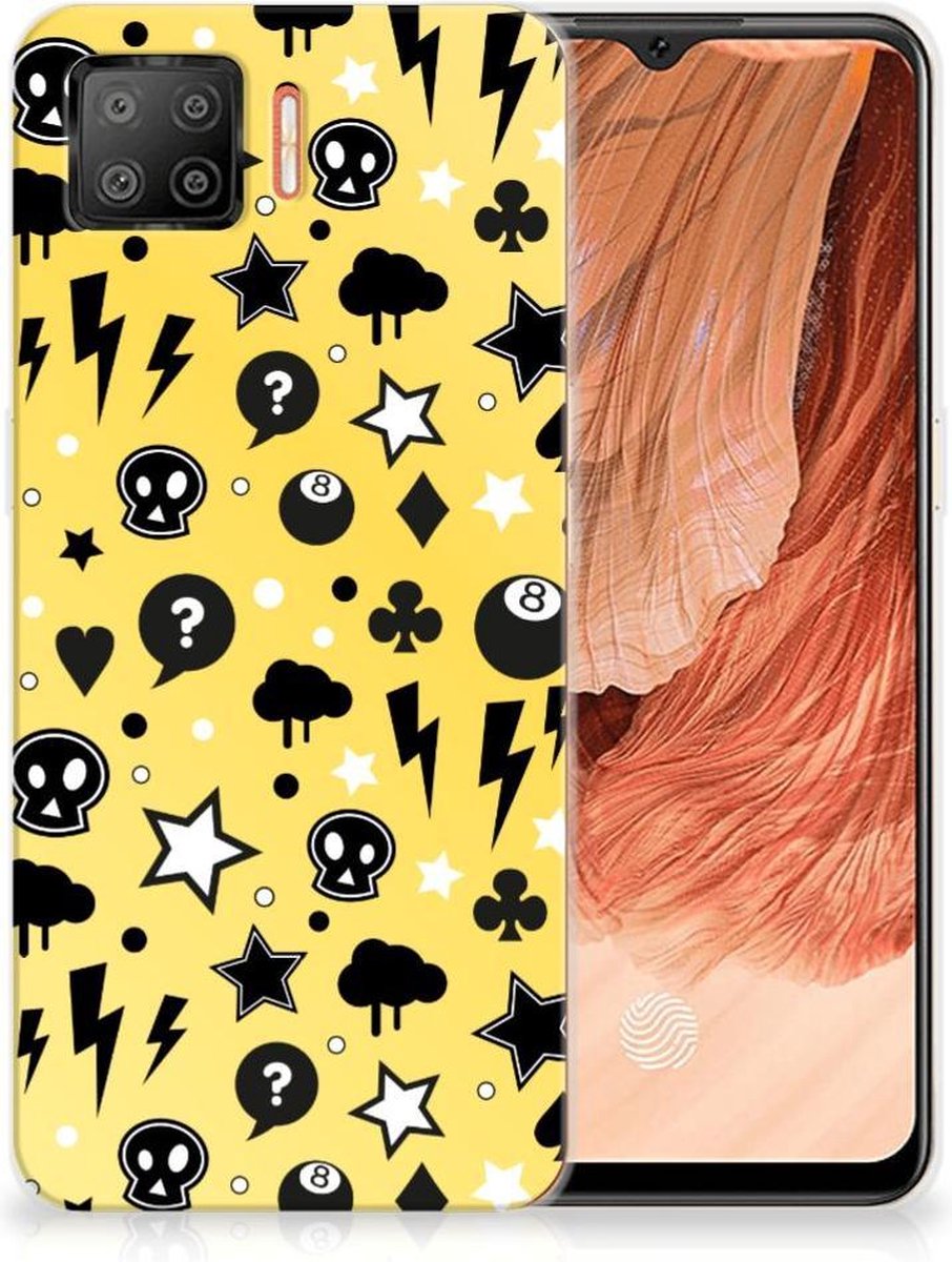 Silicone Back Case OPPO A73 4G Punk Geel
