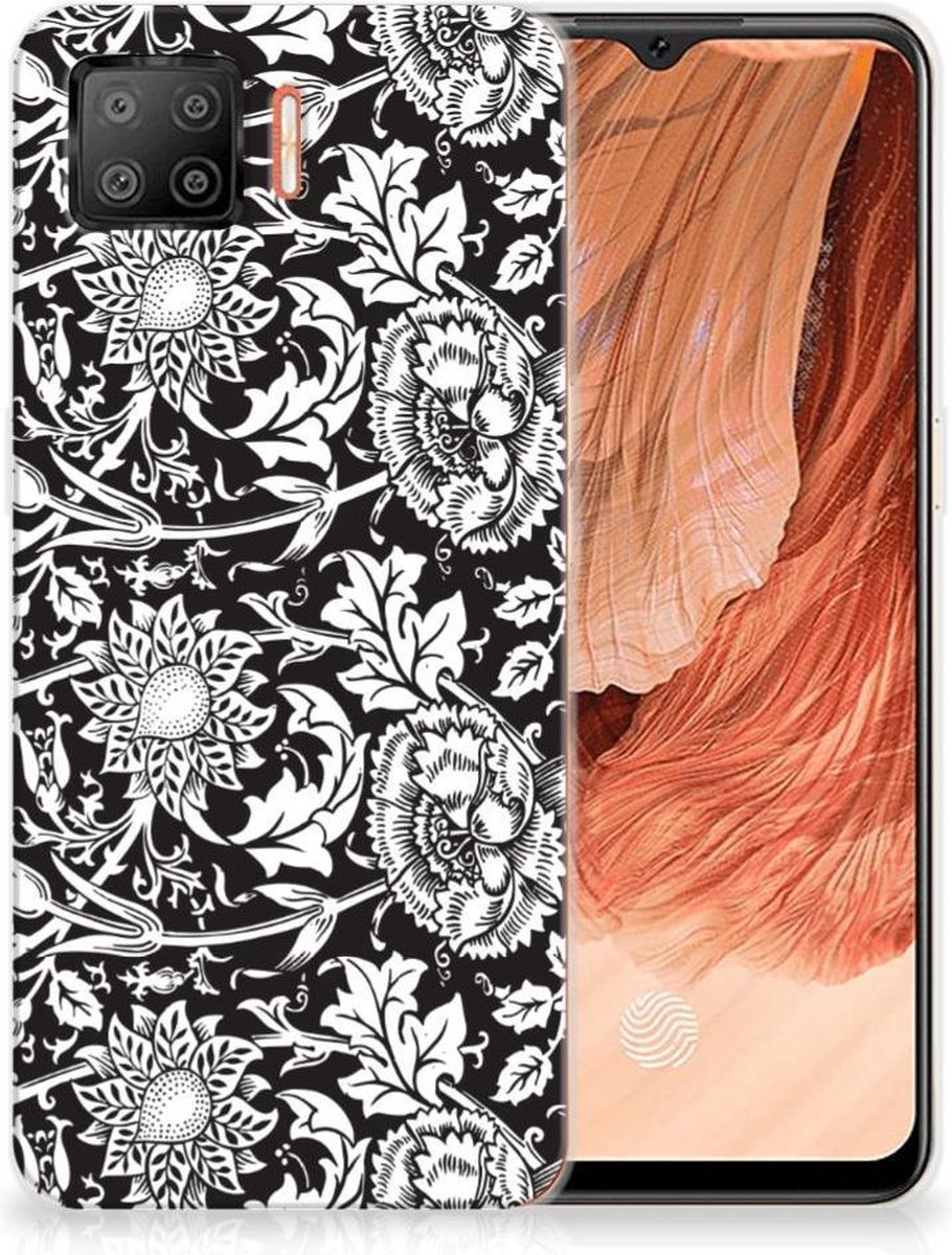 OPPO A73 4G TPU Case Black Flowers