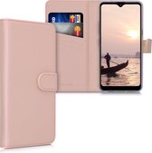 kwmobile telefoonhoesje voor LG K50S - Hoesje met pasjeshouder in roségoud - Wallet case