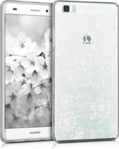 kwmobile telefoonhoesje voor Huawei P8 Lite (2015) - Hoesje voor smartphone - Bloesem Kant design