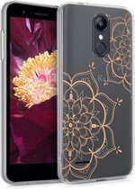 kwmobile telefoonhoesje voor LG K8 (2018) / K9 - Hoesje voor smartphone - Bloementweeling design