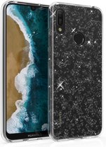 kwmobile hoes voor Huawei Y6 (2019) - backcover voor smartphone - Intense Glitter design - transparant