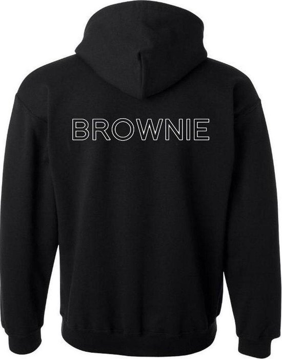 Blondie & Brownie Hoodie (Brownie - Maat XL) | BFF Koppel Sweater | Best Friends Forever