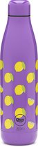 Quy Cup - Bouteille thermos 500ml "Limoni" Violet 12 heures chaud 24 heures froid bouteille en acier inoxydable réutilisable (304)