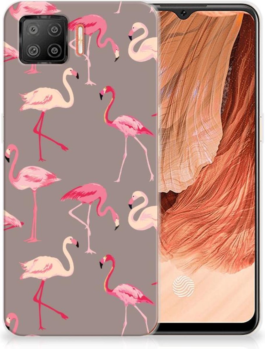 OPPO A73 4G TPU Hoesje Flamingo