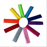Herbruikbare ijslolly houder - diverse kleuren - 5 stuks