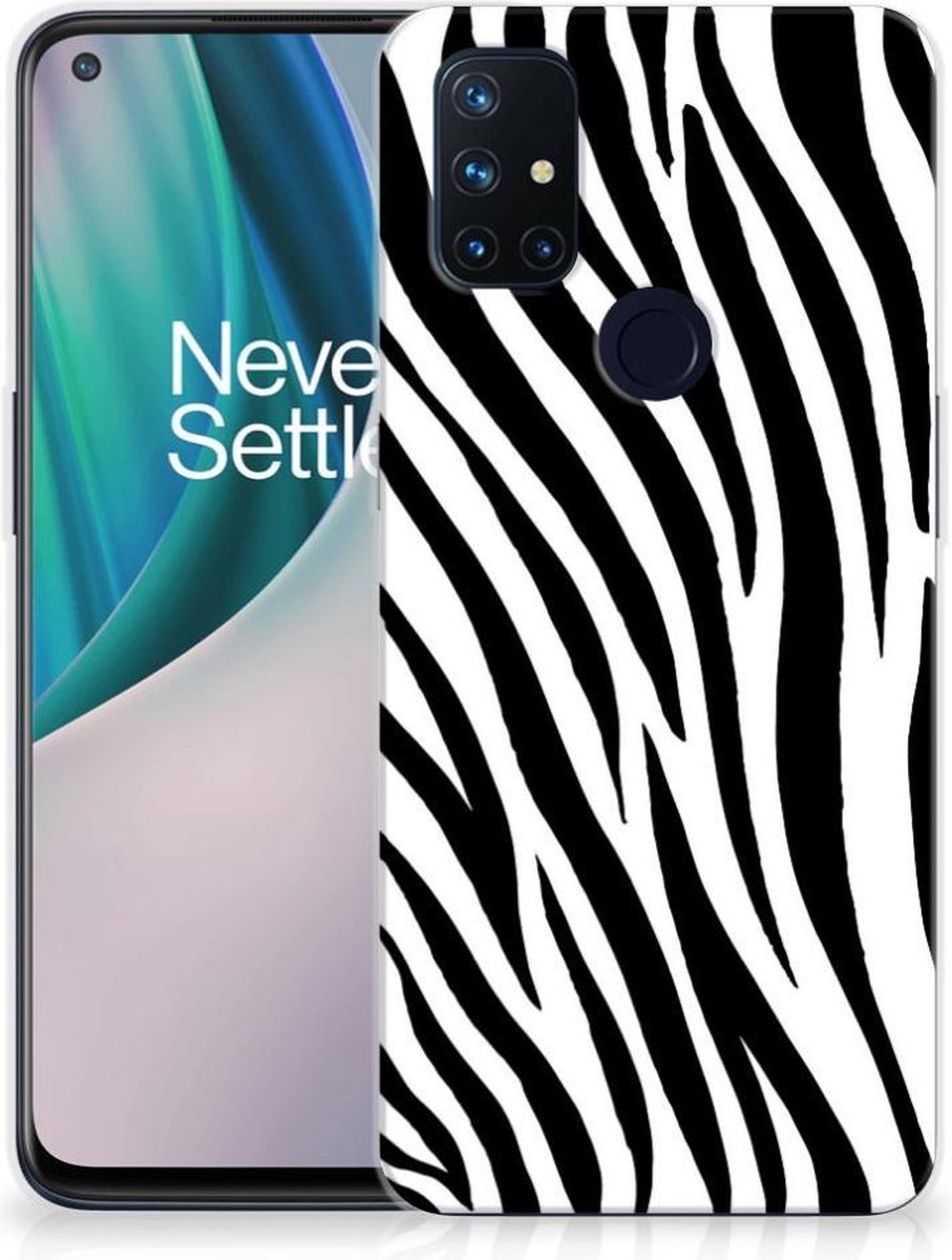 OnePlus Nord N10 5G TPU Hoesje Zebra