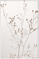 JUNIQE - Poster in kunststof lijst Wild Flower Natural Beige 1 -60x90