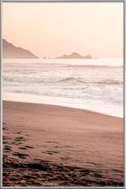 JUNIQE - Poster met kunststof lijst California Sunset Part 1 -30x45