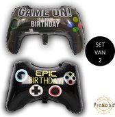 Ballonnen - Ballonnen Verjaardag - Feest Versiering - Verjaardag Versiering - Happy Birthday Ballonnen - Folie Ballonnen - Feest Decoratie - Folie Ballonnen Letters - Verjaardag Decoratie - Game Controller Ballonnen - Duurzame Ballon - Fienosa®