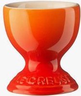 Le Creuset  6 Aardewerken eierdopjes in Oranjerood 6cm