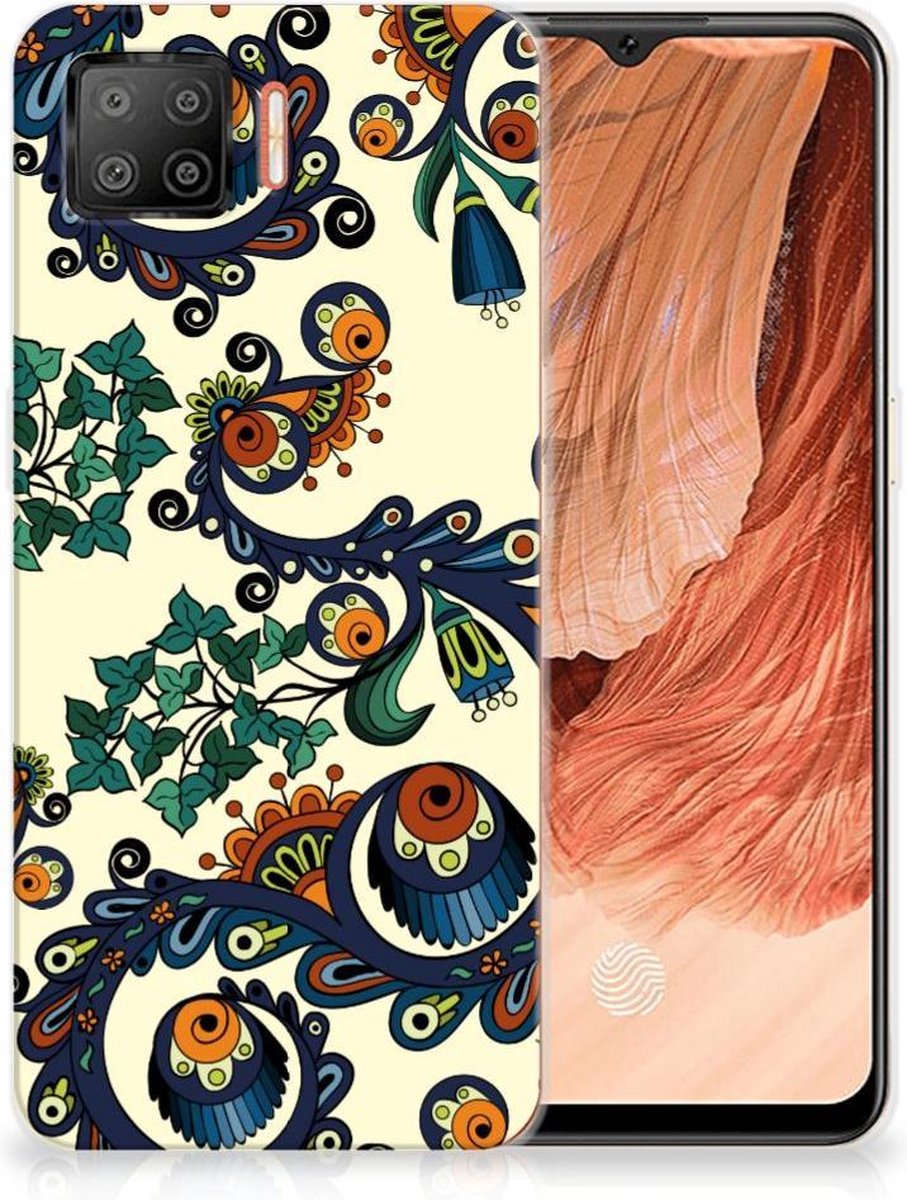 Siliconen Hoesje OPPO A73 4G Barok Flower