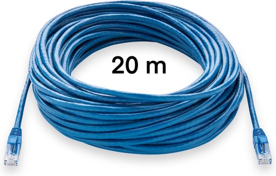 UTP kabel 20 meter - CAT 6 - Internetkabel - Ethernet kabel – Netwerkkabel  | bol.com