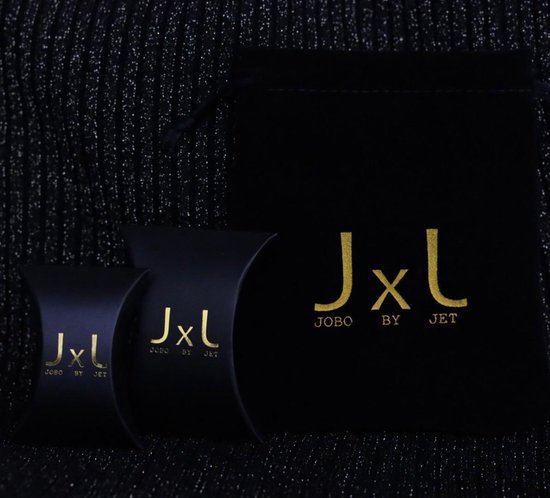 Jobo by Jet Hope oorbellen - Set - Goud met diamanten - Small 1.5 x 1 cm - Jobo by JET