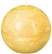 Gele rustieke balkaars - d 8 CM - geel - 26 branduur - 2 STUKS