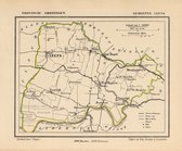 Historische kaart, plattegrond van gemeente Leens in Groningen uit 1867 door Kuyper van Kaartcadeau.com