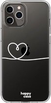 HappyCase iPhone 12 Pro Max Flexibel TPU Hoesje Hartje Print