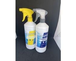Rubberboot onderhoudset-1Ltr cleaner-1Ltr wax-Rib onderhoudset-Rib-Opblaasboot-Zodiac-Brig-Suzumar-Nimarine.