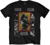 Bob Marley - Kaya Tour Heren T-shirt - met rug print - S - Zwart