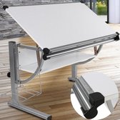 EFLO® Professionele Tekentafel Inclusief Pennenbak, Liniaal, Zijvak Houder